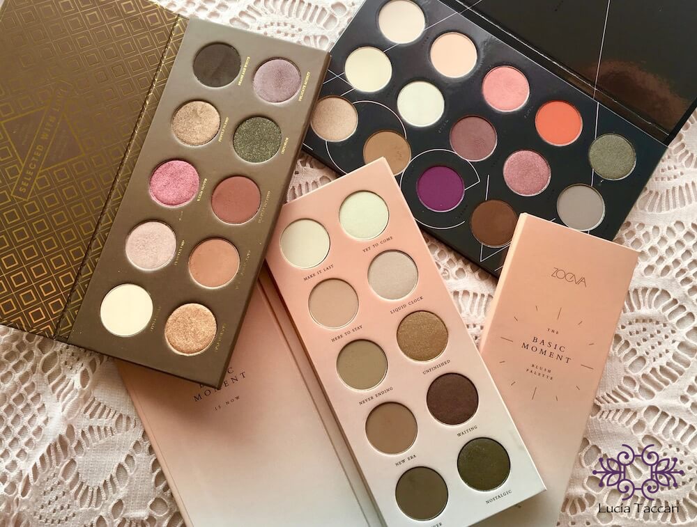 paletas de rostro y sombras de ojos Zoeva blog Lucia Taccari